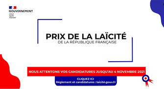 Appel à candidature 2021 - Prix de la laïcité de la République française