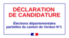 Elections départementales partielles du canton de Verdun N°1 – les 4 et 11 décembre 2022