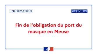 Fin de l’obligation du port du masque en Meuse à partir du 2 février