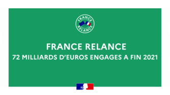  FRANCE RELANCE – 72 MILLIARDS D’EUROS ENGAGES A FIN 2021