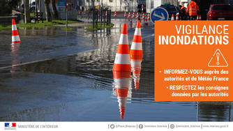 Vigilance orange inondation  _Liste des routes barrées dans le département