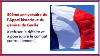  Journée nationale commémorative de l'appel historique du général de Gaulle 